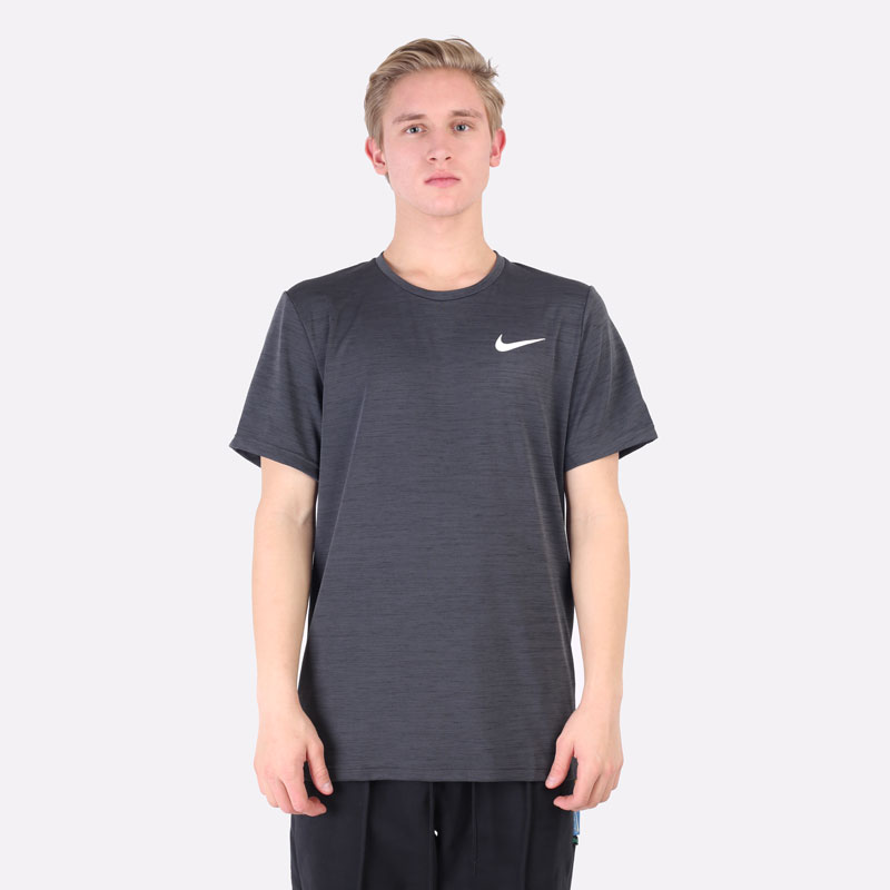 мужская серая футболка Nike Pro Dri-FIT Tee DC5218-010 - цена, описание, фото 6