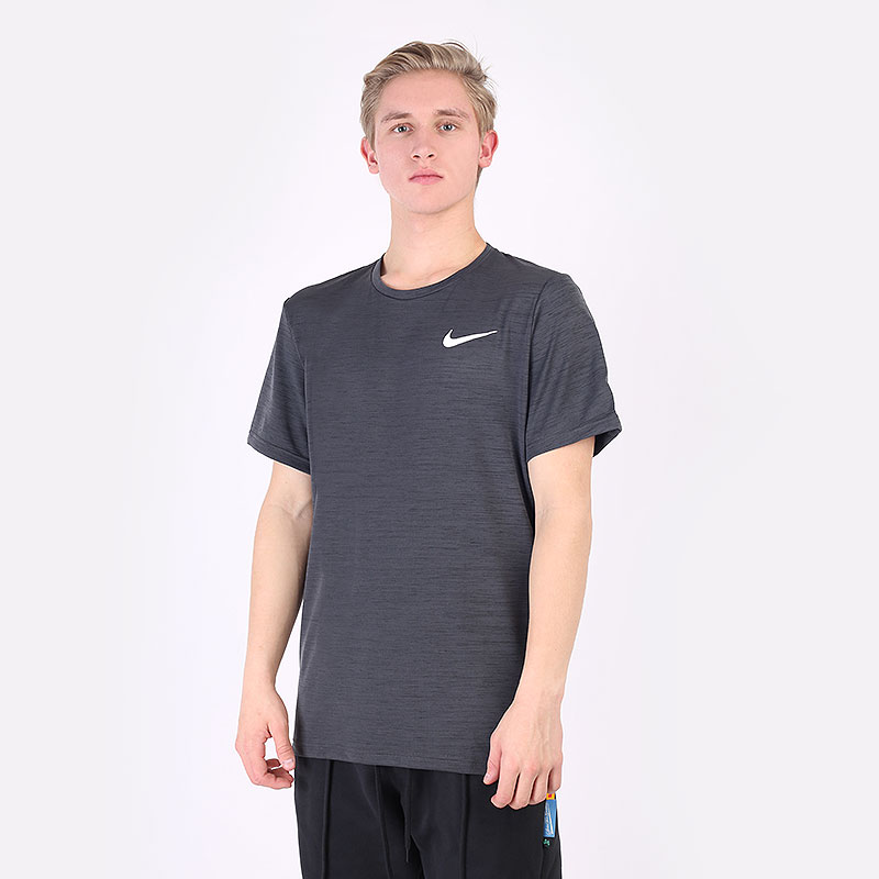 мужская серая футболка Nike Pro Dri-FIT Tee DC5218-010 - цена, описание, фото 1