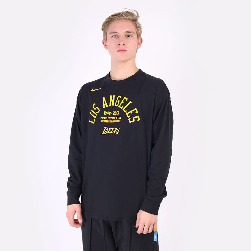 Лонгслив Nike T-shirt NBA Los Angeles Lakers Courtside (DA5897-010)  - цена, описание, фото 1