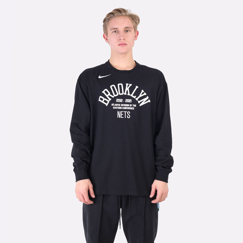 Лонгслив Nike T-Shirt NBA Brooklyn Nets Courtside (DA5887-010)  - цена, описание, фото 6