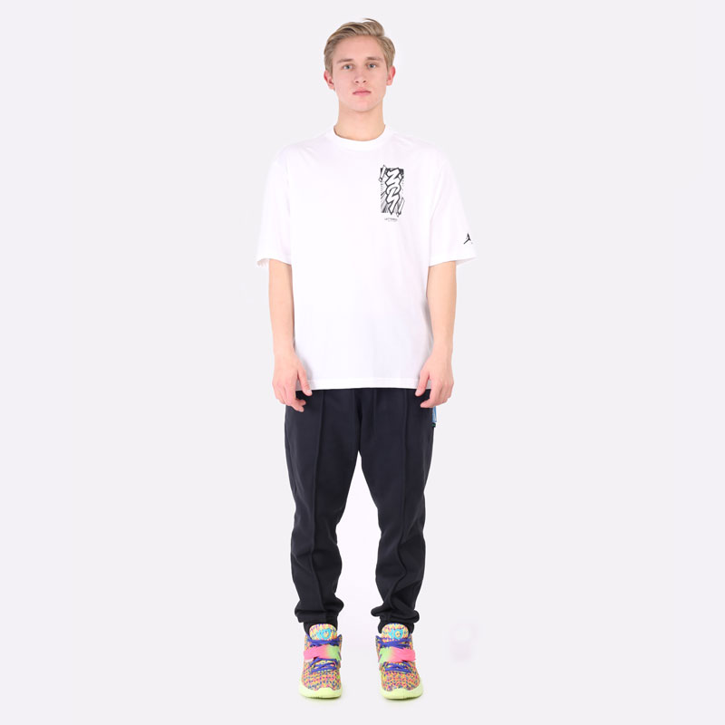 мужская белая футболка Jordan Dri-FIT Zion T-Shirt DH0592-101 - цена, описание, фото 6