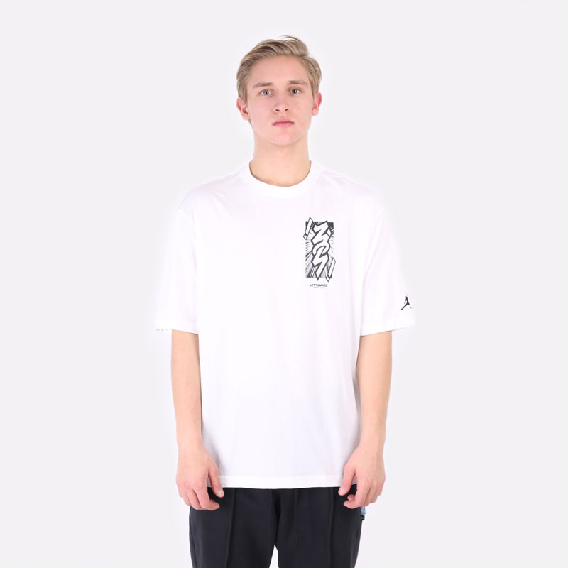 Мужская футболка Jordan Dri-FIT Zion T-Shirt (DH0592-101)  - цена, описание, фото 5