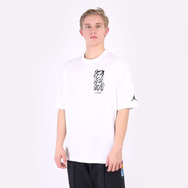 мужская белая футболка Jordan Dri-FIT Zion T-Shirt DH0592-101 - цена, описание, фото 1