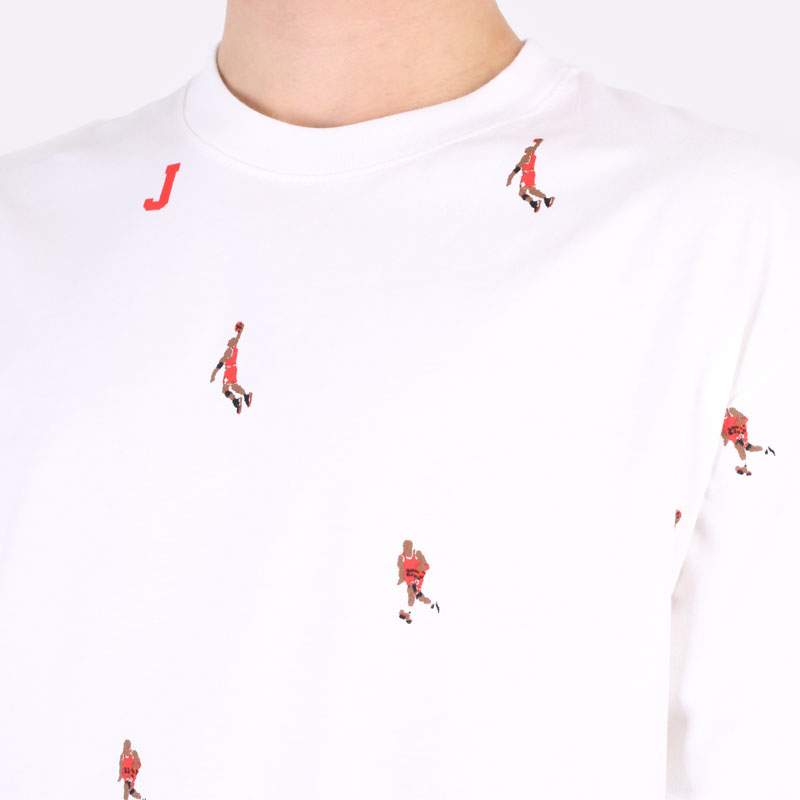 мужская белая футболка Jordan 85 All Over Print Crew DC9795-100 - цена, описание, фото 2