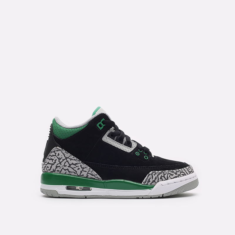 женские черные кроссовки Jordan 3 Retro (GS) 398614-030 - цена, описание, фото 1