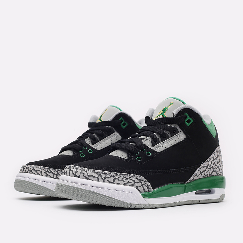 женские черные кроссовки Jordan 3 Retro (GS) 398614-030 - цена, описание, фото 4