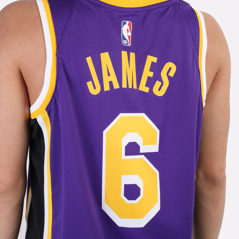 мужская фиолетовая майка Jordan Los Angeles Lakers Swingman Jersey Statement 20 CV9481-513 - цена, описание, фото 3