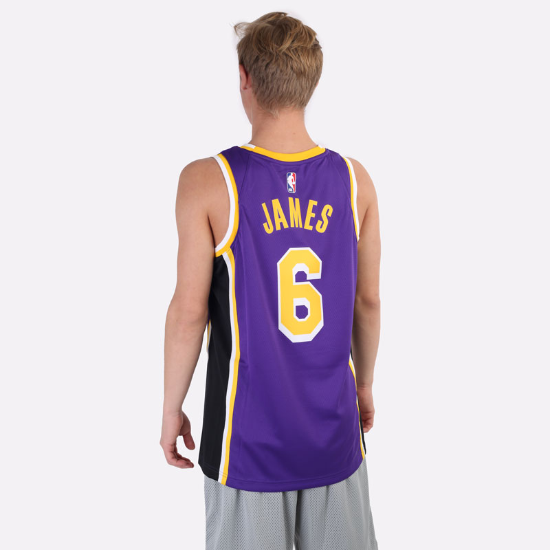 мужская фиолетовая майка Jordan Los Angeles Lakers Swingman Jersey Statement 20 CV9481-513 - цена, описание, фото 6