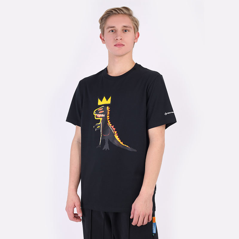 мужская черная футболка Converse Basquiat Graphic Tee 10023144001 - цена, описание, фото 1
