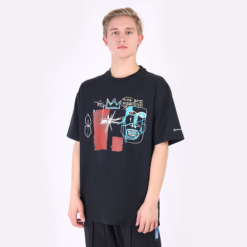 мужская черная футболка Converse Basquiat Elevated Graphic 10022255001 - цена, описание, фото 1