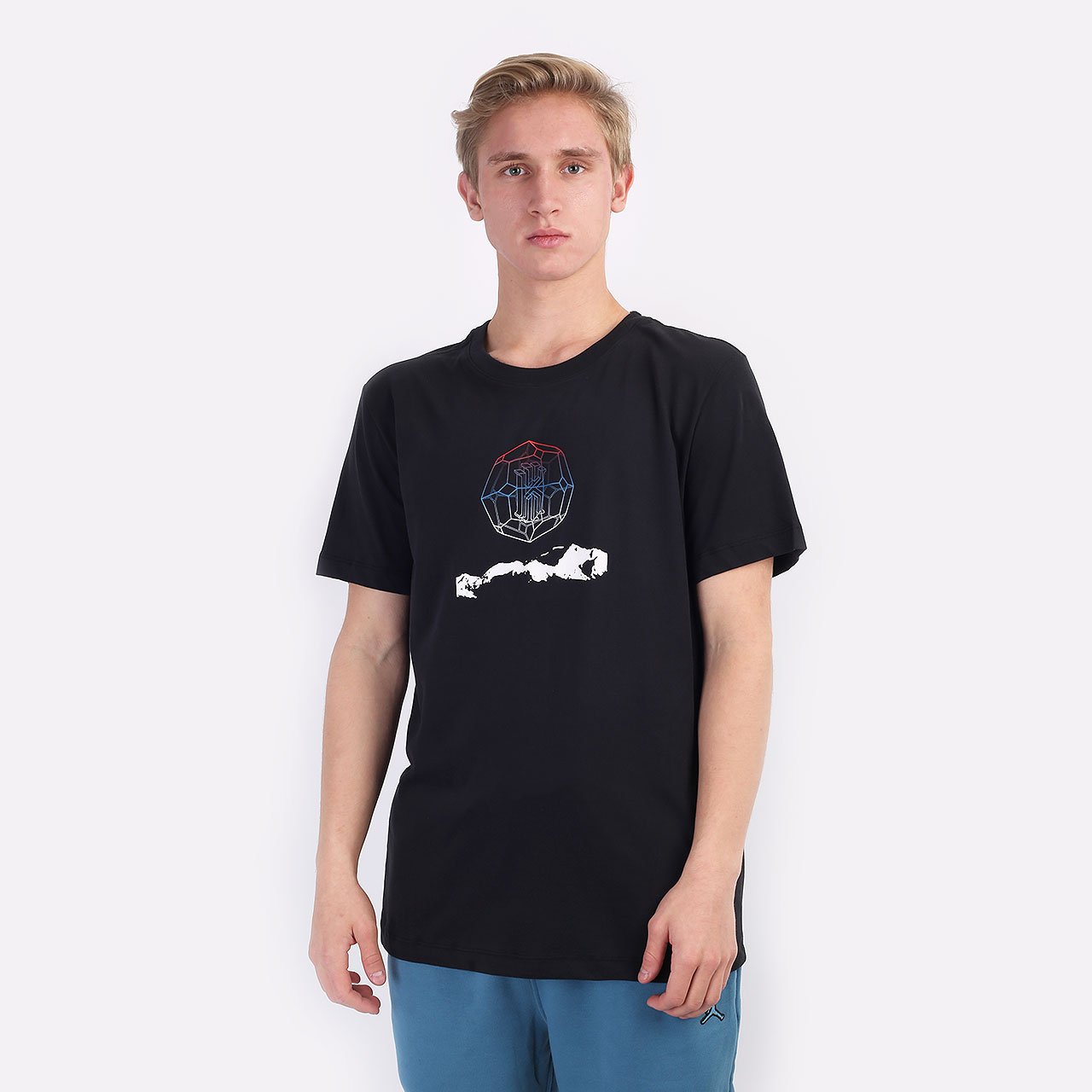 Мужская футболка Nike KI Dri-FIT Logo Tee (DM2461-010)  - цена, описание, фото 1