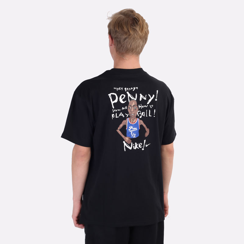 мужская черная футболка Nike Lil' Penny DM2445-010 - цена, описание, фото 4