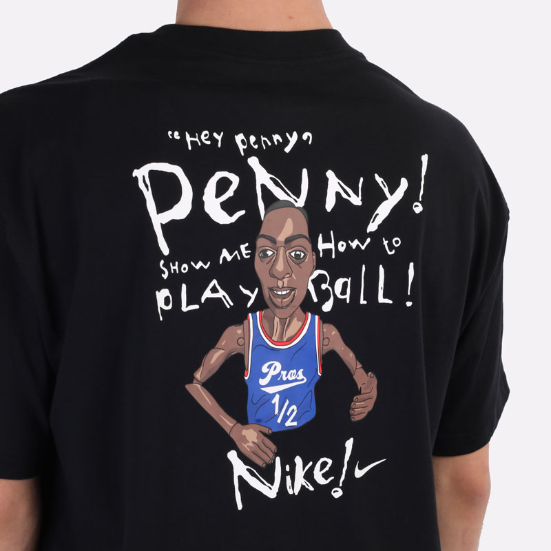 мужская черная футболка Nike Lil' Penny DM2445-010 - цена, описание, фото 2