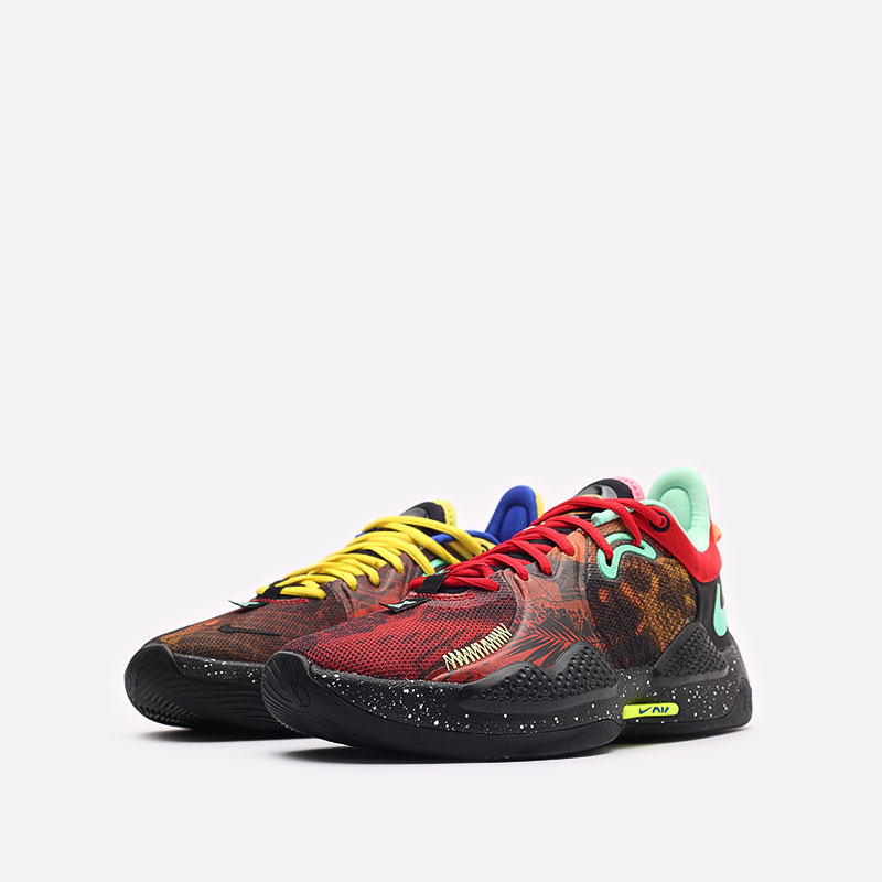 мужские разноцветные баскетбольные кроссовки Nike PG 5 CW3143-006 - цена, описание, фото 4