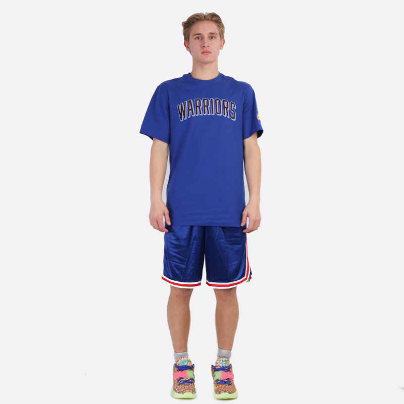 мужская синяя футболка Nike NBA Golden State Warriors Essential Year Zero “1946 NBA Identity” DA7348-495 - цена, описание, фото 6