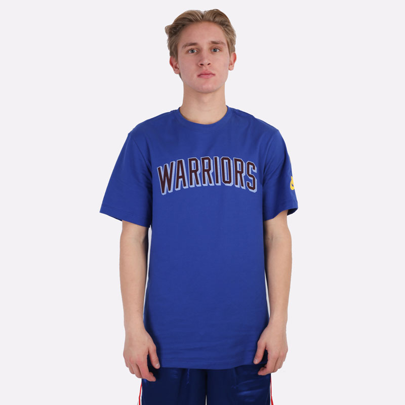 мужская синяя футболка Nike NBA Golden State Warriors Essential Year Zero “1946 NBA Identity” DA7348-495 - цена, описание, фото 3