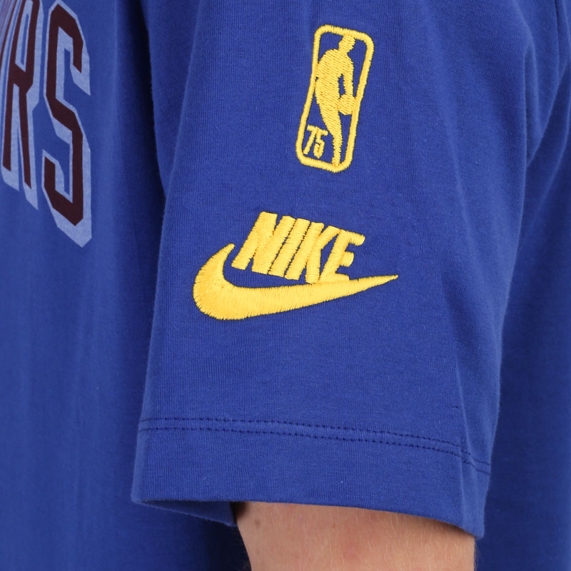 мужская синяя футболка Nike NBA Golden State Warriors Essential Year Zero “1946 NBA Identity” DA7348-495 - цена, описание, фото 2
