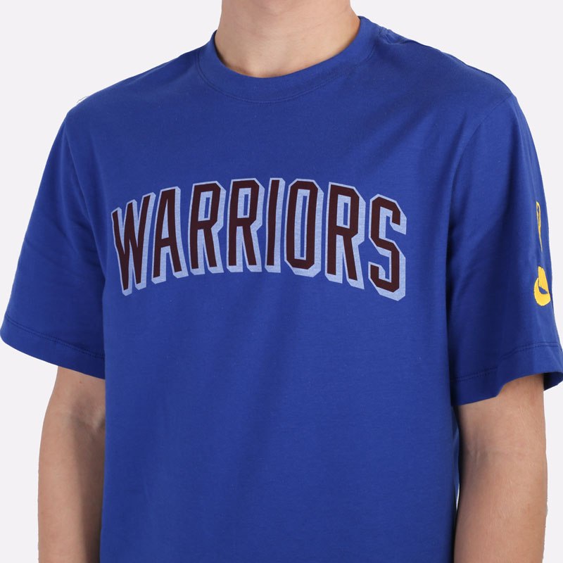 мужская синяя футболка Nike NBA Golden State Warriors Essential Year Zero “1946 NBA Identity” DA7348-495 - цена, описание, фото 5