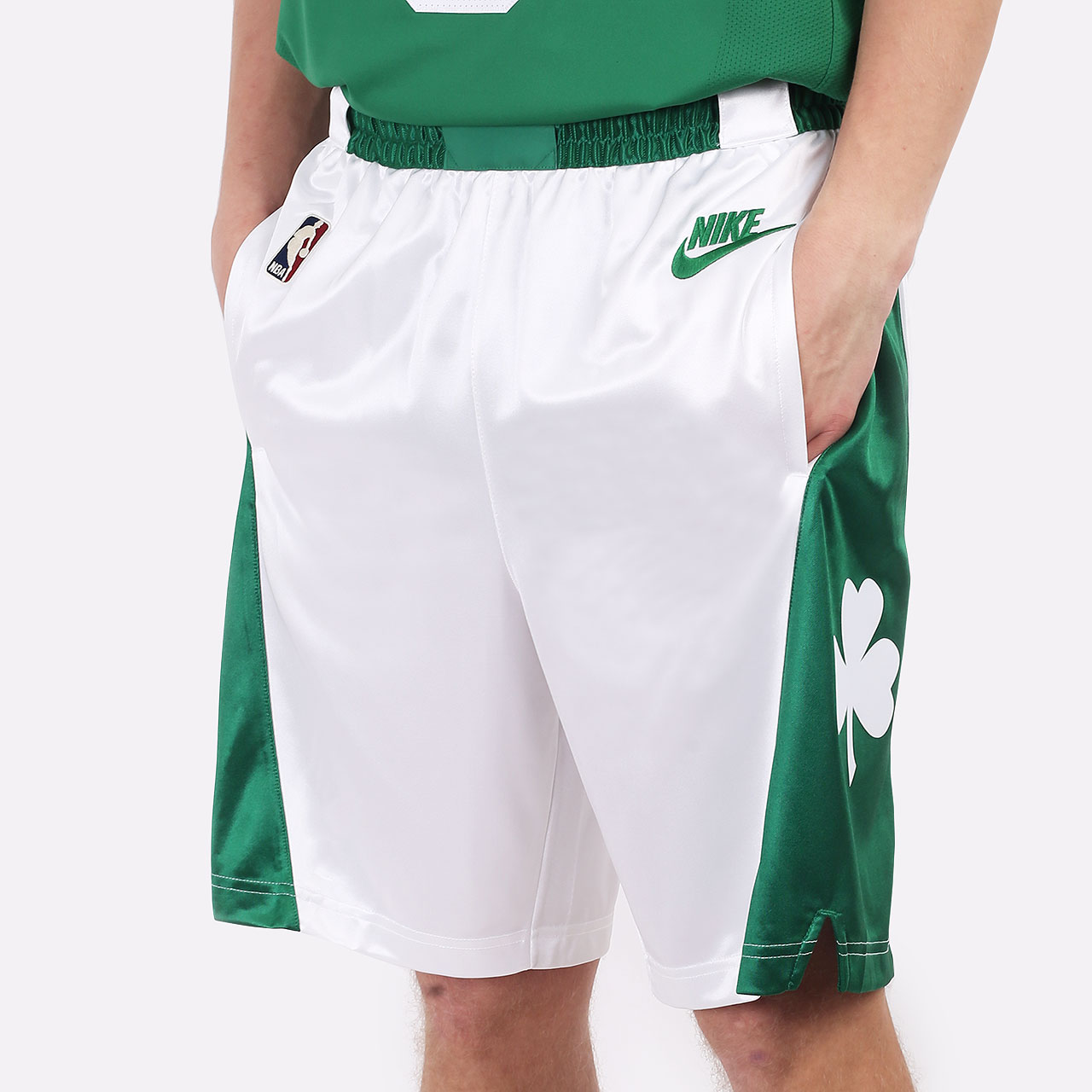 мужские белые шорты Nike NBA Boston Celtics Dri-Fit Swingman Year DD1592-100 - цена, описание, фото 1
