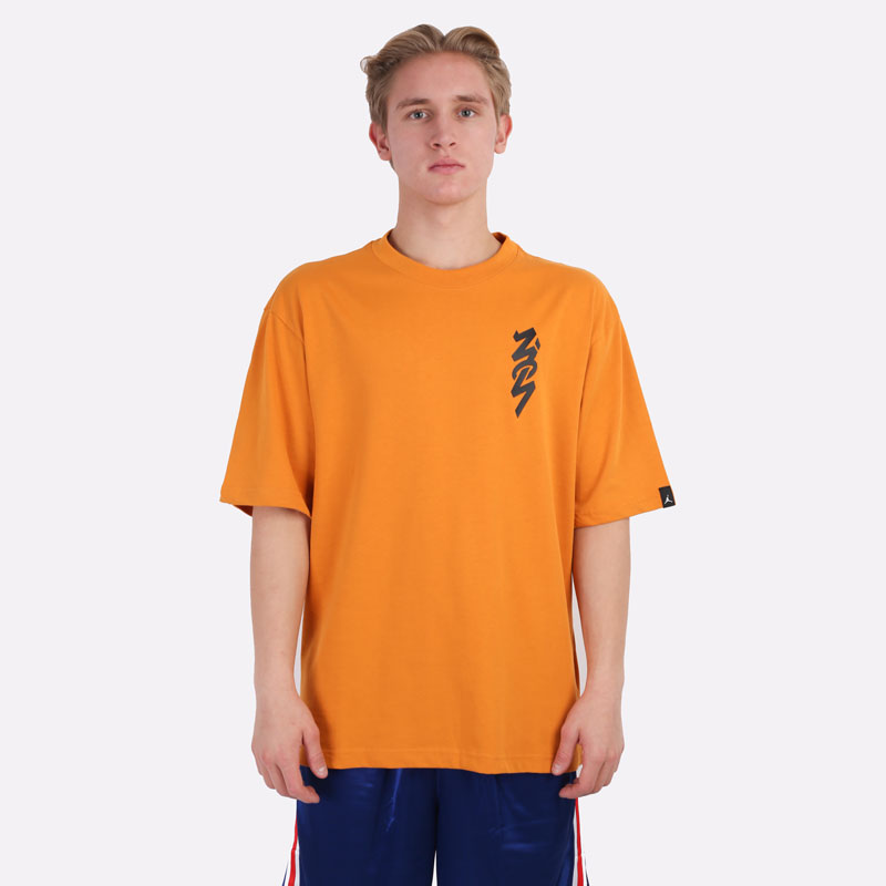 мужская оранжевая футболка Jordan Zion DJ5877-784 - цена, описание, фото 11