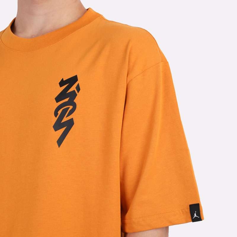 мужская оранжевая футболка Jordan Zion DJ5877-784 - цена, описание, фото 2