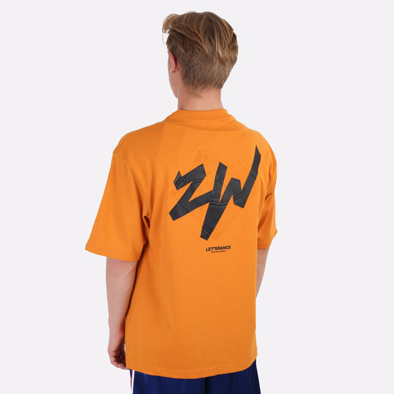мужская оранжевая футболка Jordan Zion DJ5877-784 - цена, описание, фото 6