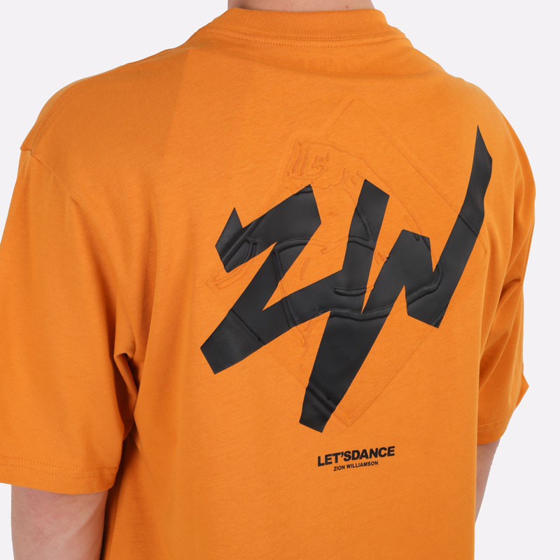 мужская оранжевая футболка Jordan Zion DJ5877-784 - цена, описание, фото 9