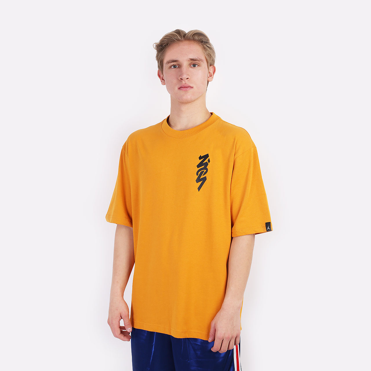 мужская оранжевая футболка Jordan Zion DJ5877-784 - цена, описание, фото 1