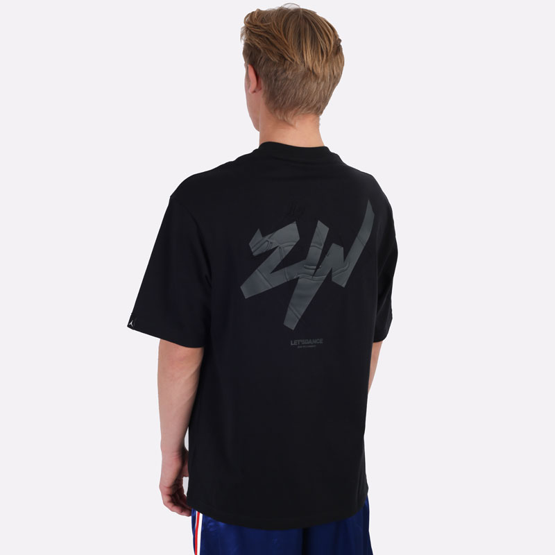 мужская черная футболка Jordan Zion DJ5877-010 - цена, описание, фото 3