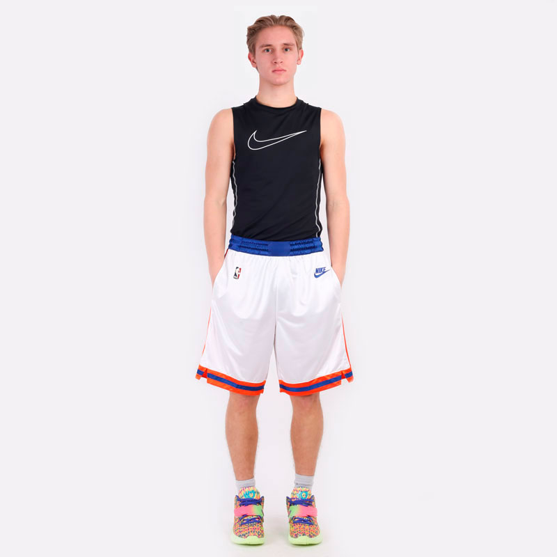 мужские белые шорты Nike NBA New-York Knicks Dri-Fit Swingman DD1599-100 - цена, описание, фото 7