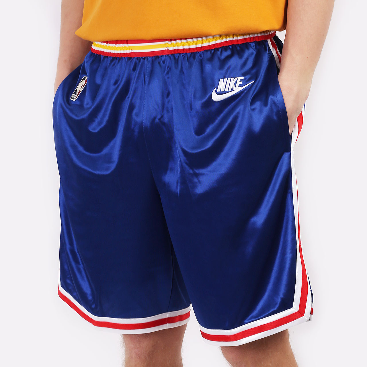мужские синие шорты Nike NBA Golden State Warriors Dri-Fit Swingman Year Zero DD1595-495 - цена, описание, фото 1