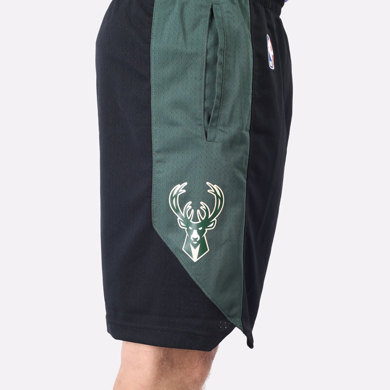 мужские черные шорты  Nike Milwaukee Bucks NBA Short AJ5083-010 - цена, описание, фото 5