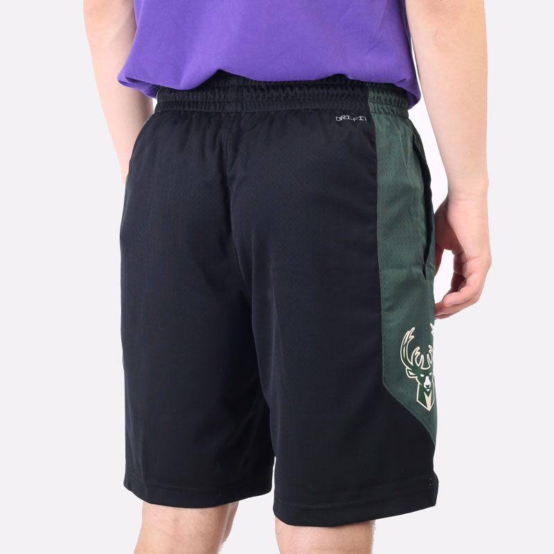 мужские черные шорты  Nike Milwaukee Bucks NBA Short AJ5083-010 - цена, описание, фото 4