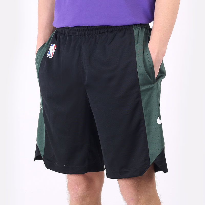 мужские черные шорты  Nike Milwaukee Bucks NBA Short AJ5083-010 - цена, описание, фото 1