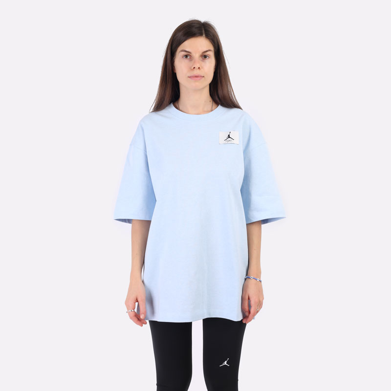 женская голубая футболка Jordan Essentials DD7057-438 - цена, описание, фото 5