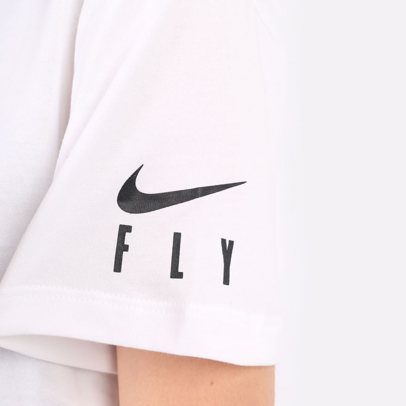 женская белая футболка Nike DRI FIT  DM2569-100 - цена, описание, фото 3