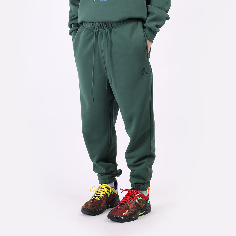 мужские зеленые брюки Jordan Essentials Fleece Trousers DA9820-333 - цена, описание, фото 1