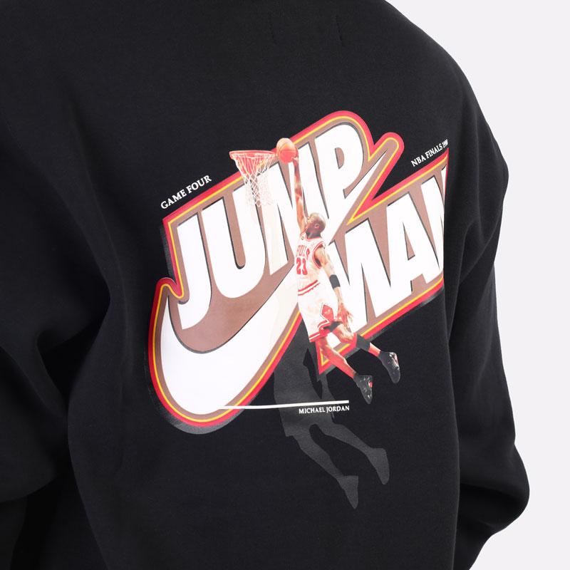 мужская черная толстовка Jordan  Jumpman Full-Zip Fleece Hoodie DC9606-010 - цена, описание, фото 5