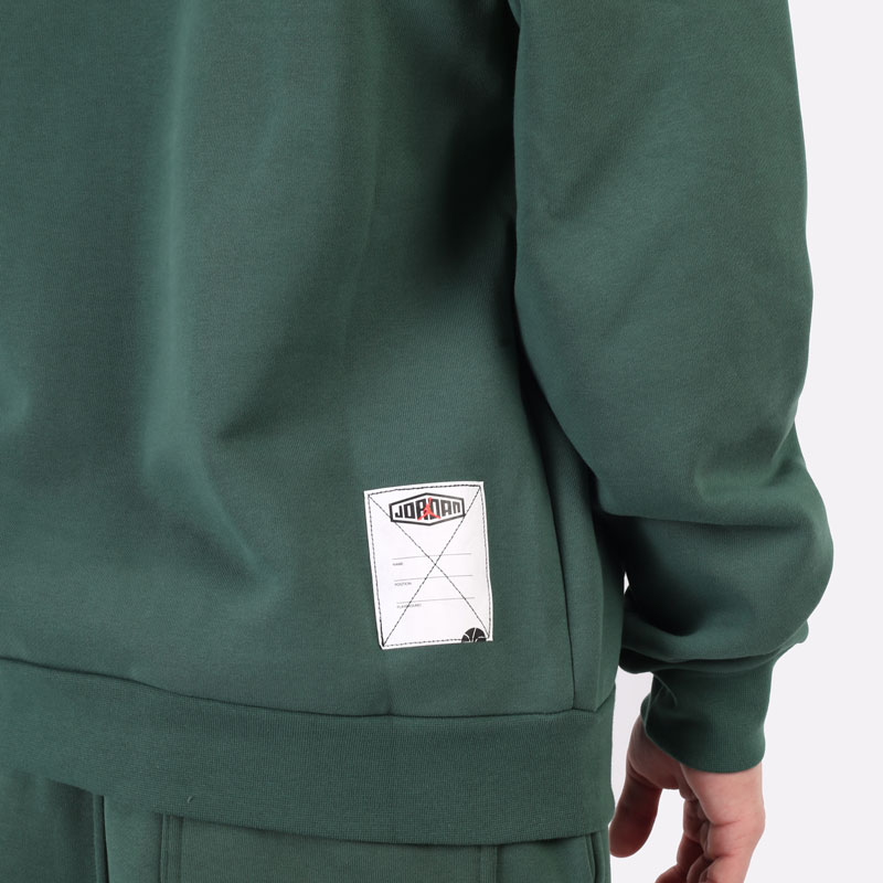 мужская зеленая толстовка Jordan Sport DNA Fleece Crew Sweatshirt DC9615-333 - цена, описание, фото 3