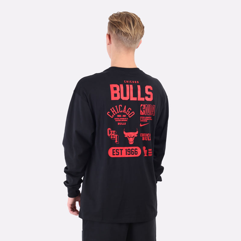 Лонгслив Nike NBA Chicago Bulls LS Tee (DA5891-010)  - цена, описание, фото 5