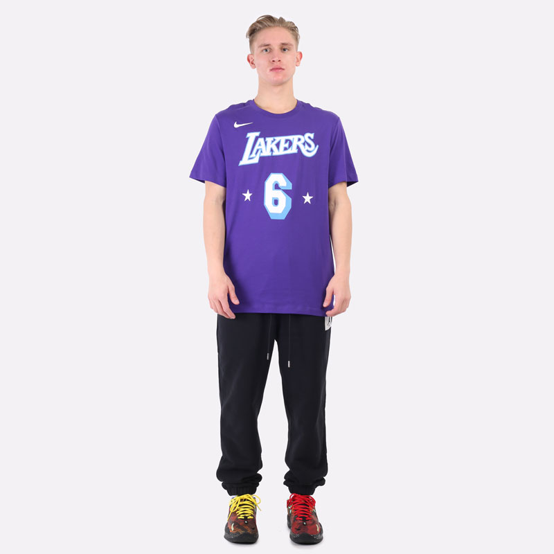 мужская фиолетовая футболка Nike NBA Tee DA7384-551 - цена, описание, фото 6