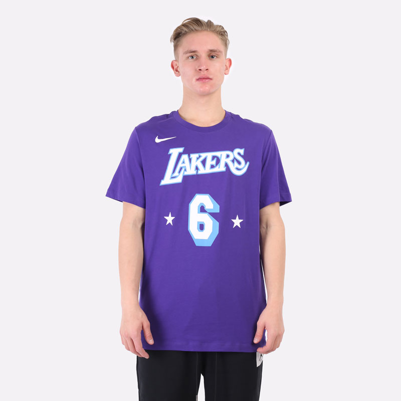 мужская фиолетовая футболка Nike NBA Tee DA7384-551 - цена, описание, фото 4