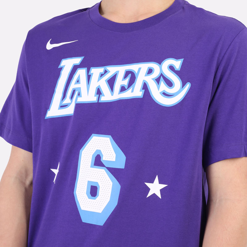 мужская фиолетовая футболка Nike NBA Tee DA7384-551 - цена, описание, фото 2