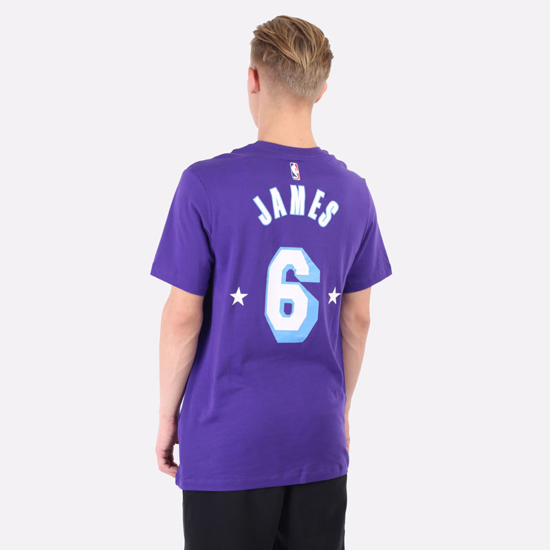 мужская фиолетовая футболка Nike NBA Tee DA7384-551 - цена, описание, фото 5