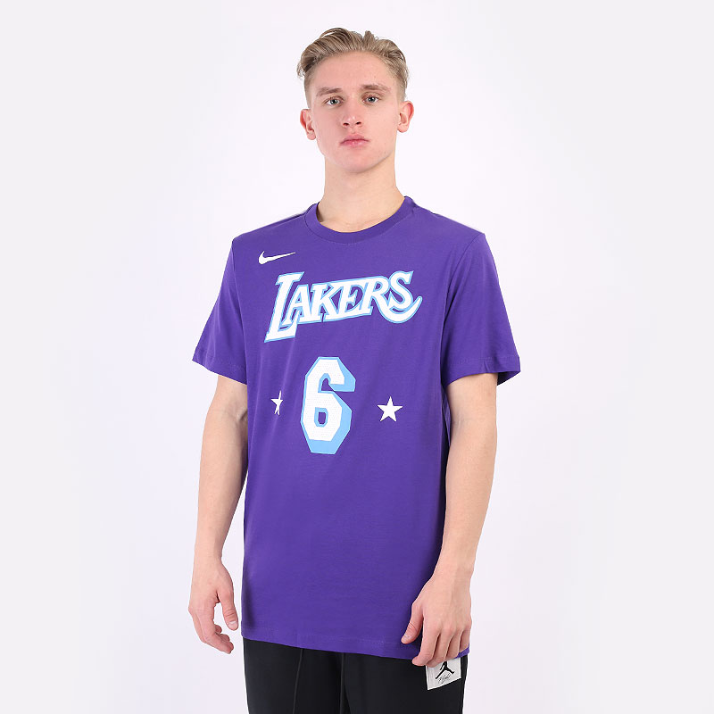 мужская фиолетовая футболка Nike NBA Tee DA7384-551 - цена, описание, фото 1