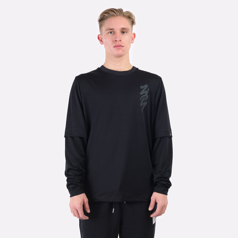 Лонгслив Jordan Zion Long-Sleeve Shooting Top (DJ5871-010)  - цена, описание, фото 6