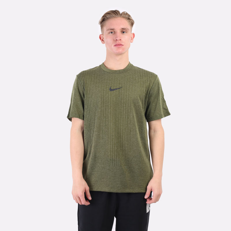 мужская зеленая футболка Nike Pro Dri-FIT ADV Short-Sleeve Top DD1703-326 - цена, описание, фото 6