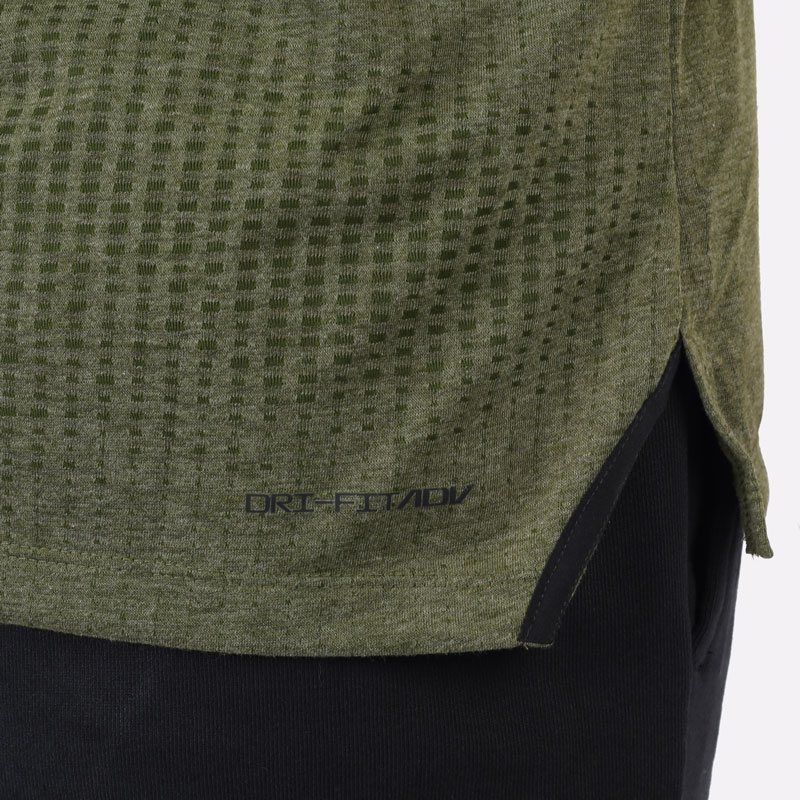 мужская зеленая футболка Nike Pro Dri-FIT ADV Short-Sleeve Top DD1703-326 - цена, описание, фото 5