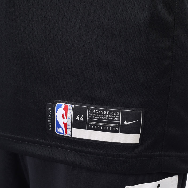 мужская черная майка Nike Kyrie Irving Nets Icon Edition 2020 Nike NBA Swingman Jersey CW3658-015 - цена, описание, фото 5
