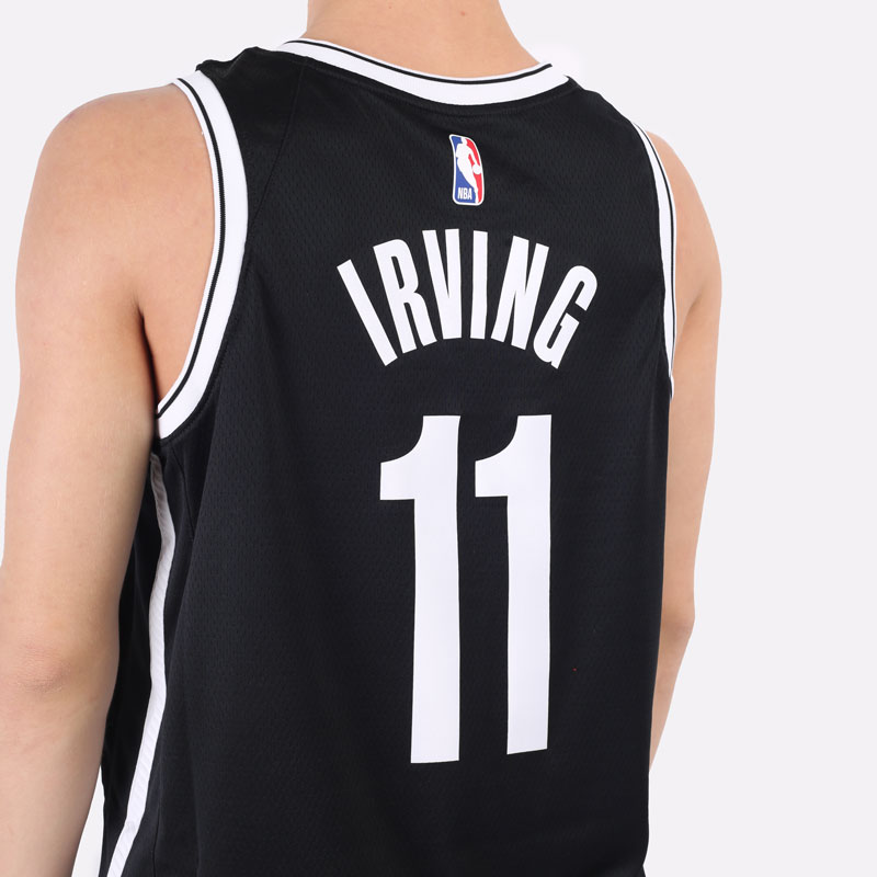 мужская черная майка Nike Kyrie Irving Nets Icon Edition 2020 Nike NBA Swingman Jersey CW3658-015 - цена, описание, фото 3